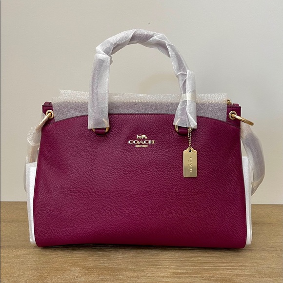 Coach Handbags - Coach Mia Satchel Pebble Leather